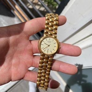 Citizen gold plated watch womens